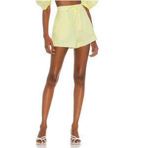 NWT: Song of Style - Nill Short, yellow high waisted sleek casual womens short